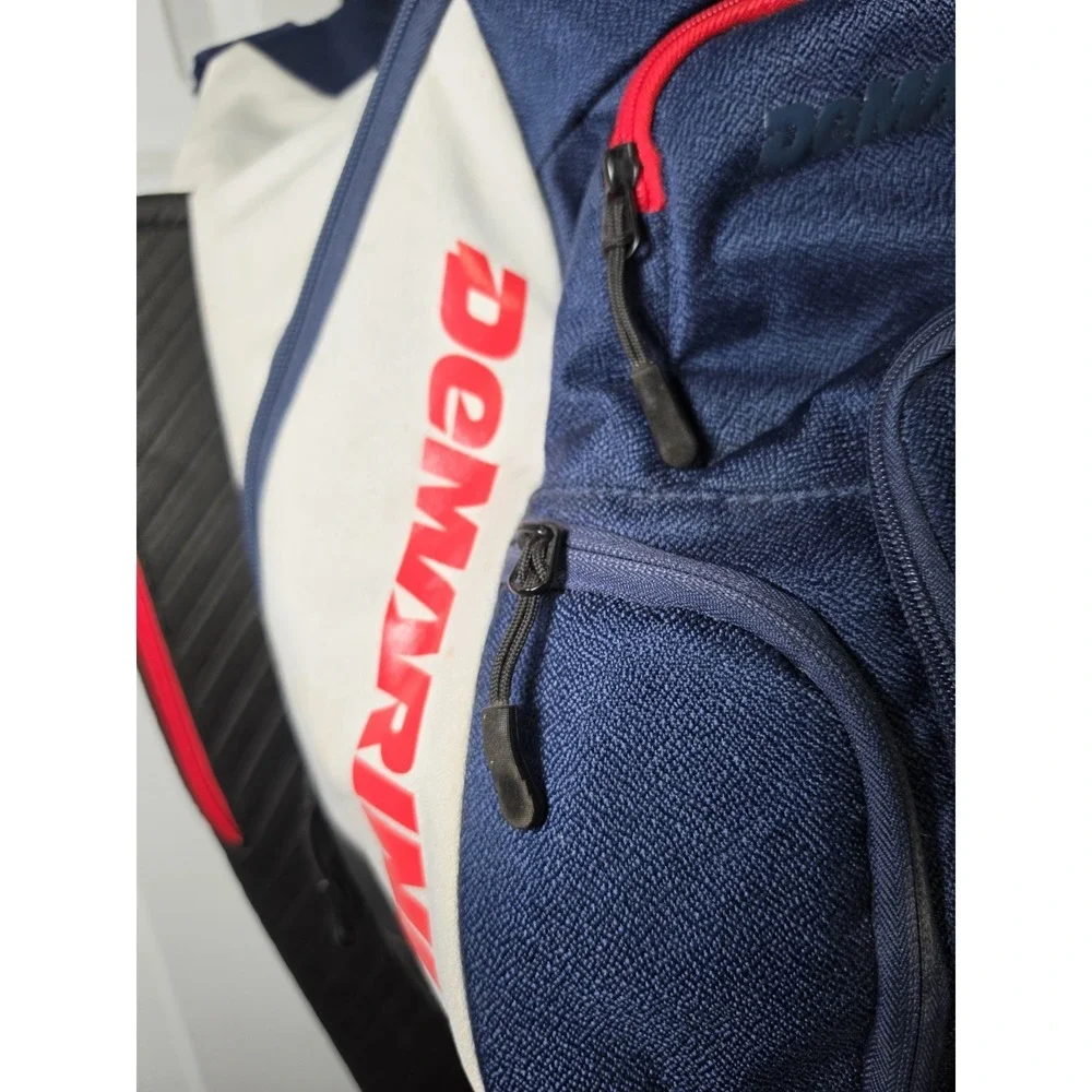 DeMarini Baseball Softball Equipment Backpack Bat Bag Navy Red White USA Flag